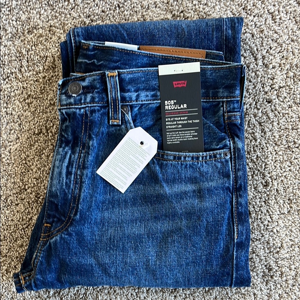 Levi's Men's 505 Regular Fit Selvedge